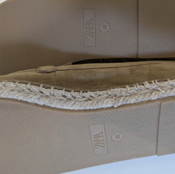 New - Zara METAL EMBELLISHED ESPADRILLES 7.5 (38) - Picture 3 of 5